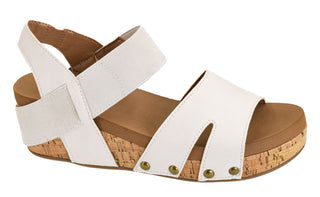 CORKYS BETTER WITH TIME WEDGE SANDAL - IVORY