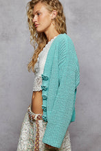 Load image into Gallery viewer, POL Long Sleeve Exaggerated Button Sweater Cardigan Top
