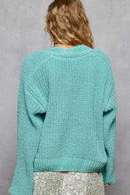 Load image into Gallery viewer, POL Long Sleeve Exaggerated Button Sweater Cardigan Top

