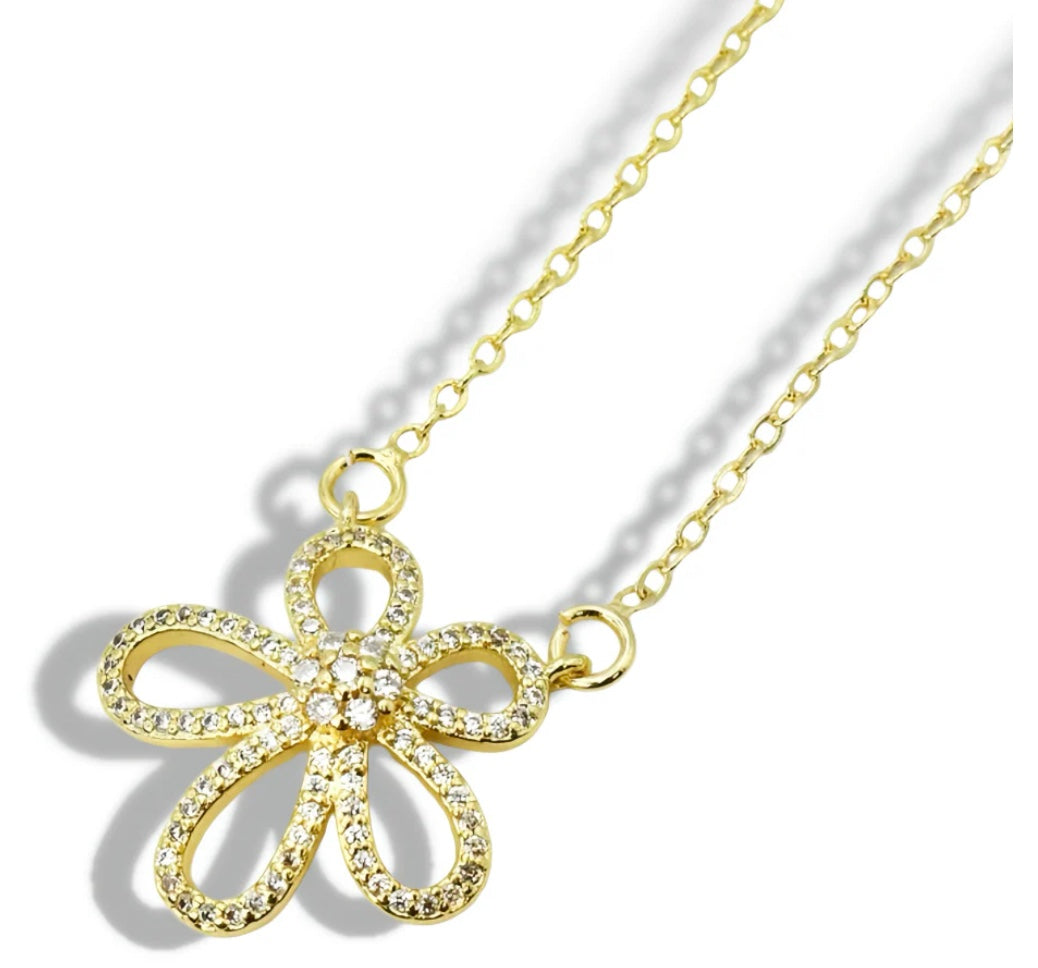 Array Treasure Jewels Flower Power Necklace
