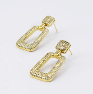 Array Treasure Jewels Pave Elegance Earrings