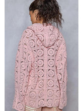 Load image into Gallery viewer, POL V-Neck Long Sleeve Crochet Cardigan
