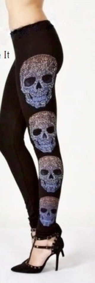 Vocal Rhinestone Sugar Skull Leggings