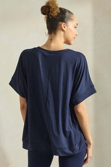 Yelete Short Sleeve UltraCozy Crew Top