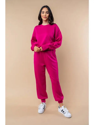 White Birch High Waisted Scuba Joggers