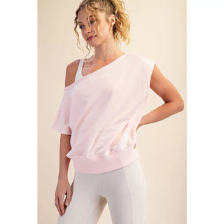 Rae Mode Off The Shoulder Sleeveless Sweatshirt