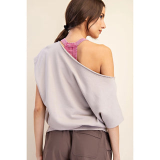 Rae Mode Off The Shoulder Sleeveless Sweatshirt