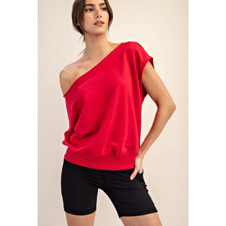Rae Mode Off The Shoulder Sleeveless Sweatshirt