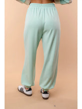 Load image into Gallery viewer, WHITE BIRCH Scuba Mint Joggers
