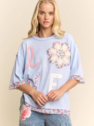 Davi & Dani - Love Letter Patchwork Top