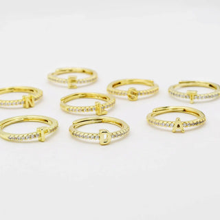 Initial Ring - Silver/Gold