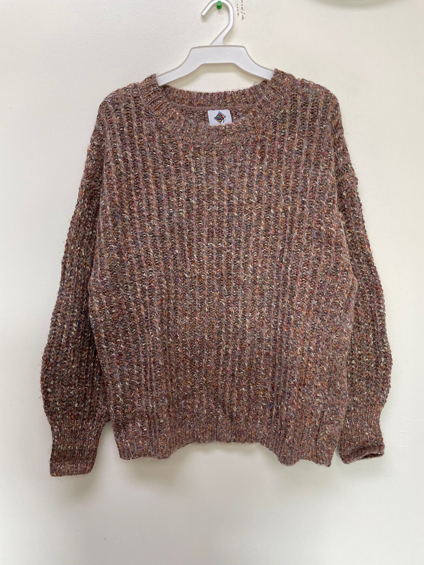 Sew In Love Crew Neck Solid Sweater