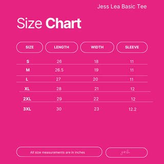 Jess Lea Basic Tee- Red