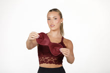 Load image into Gallery viewer, Juliette Deluxe Racerback Lace Bralette
