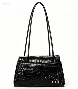 Kris Croc Embossed Shoulder Bag