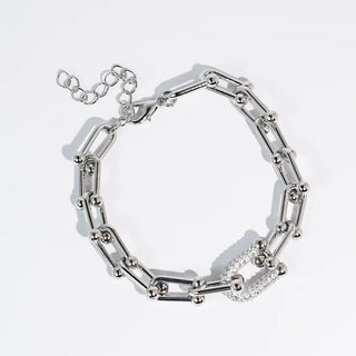 Treasure Jewels - Lock It In Silver Bracelet