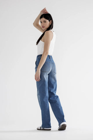 Jan26 Array Mica High Rise Utility Straight Leg Denim