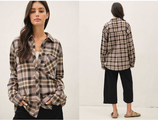 Be Cool - Plaid Flannel - Greige