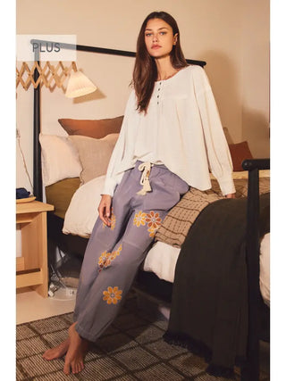 Oddi - Plus Relaxed-fit Cropped Pants