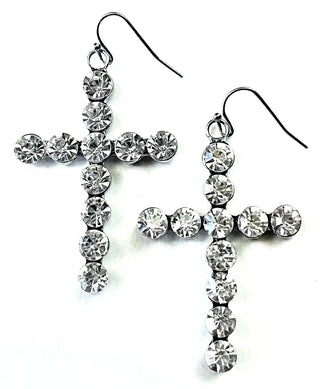 Silver Rhinestone Cross