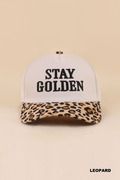 Zenana - Stay golden two tone snapback hat