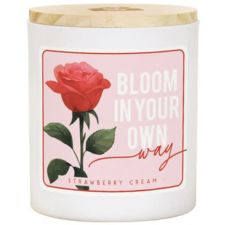 Sincere Surroundings - Bloom Own Rose - Strawberry Cream - Candles