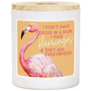 Sincere Surroundings- Ducks Row Flamingos - Pina Colada - Candles