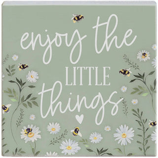 Sincere Surroundings - Enjoy Little Bees Daisies - Small Talk Square
