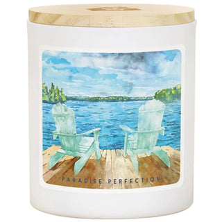 Sincere Surroundings - Lake Chairs Scene - Paradise Perfection - Candles