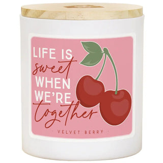 Sincere Surroundings - Life Sweet Cherries - Velvet Berry - Candles