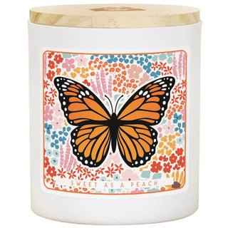 Sincere Surroundings - Monarch Florals - Sweet as a Peach - Candles