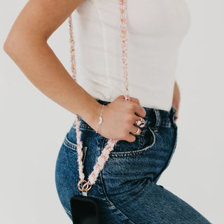 Pretty Simple - Tweed Phone Holder Crossbody Strap