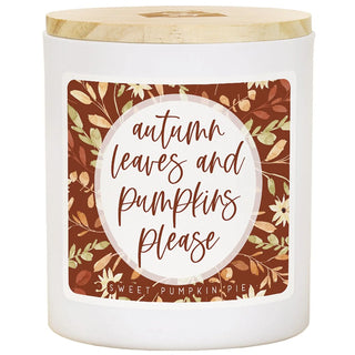 Sincere Surroundings Autumn Leaves Pumpkins - Pie - Candles