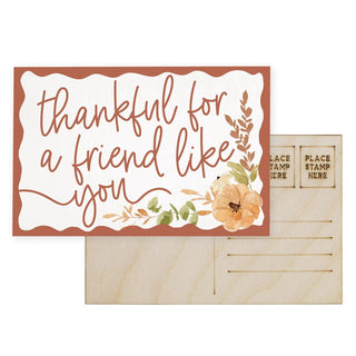 Sincere Surroundings Thankful Friend Fall - Wooden Postcards