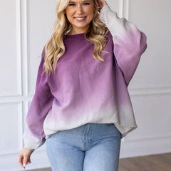 Moonryder - Ombre Corded Crew - Italian Plum