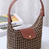 Mimi - Houndstooth Convertible Clutch/shoulder/crossbody Bag