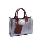 Mimi - Cameran 3-in-1 Boxy Satchel & Crossbody - Light Pewter