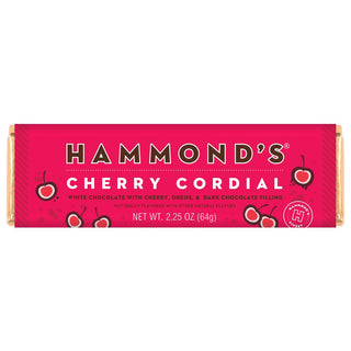 Hammond's Candies - Candy Bar - White & Dark Chocolate - Cherry Cordial - 2.25oz