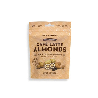 Hammond's Candies - Milk Chocolate Covered Café Latte Almonds - 6 oz Bag