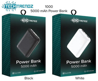 Tech Trendz 5000 Mah Power Bank - White