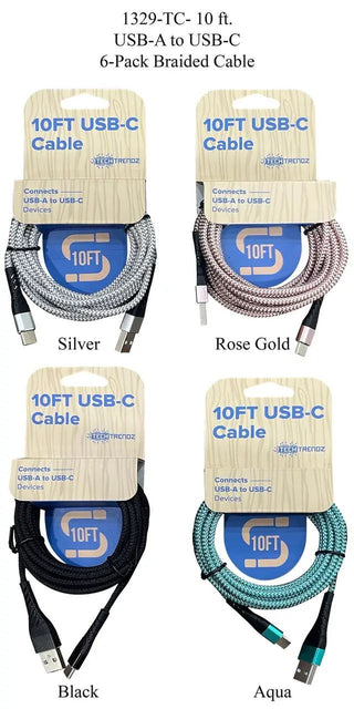 Tech Trendz - 10ft Quick Charging Cables