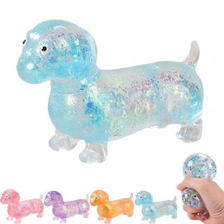 Judson - Glitter Dachshund Squishy Toy