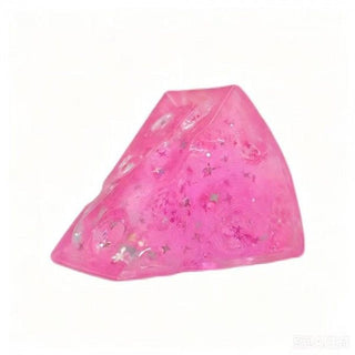 Glitter Cheese Squishy Toy