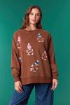 Fantastic Fawn - Sequins Gingerbreads with Christmas Hat