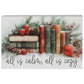 Sincere Surroundings - All Is Calm Cozy Books - Small Talk Rectangle