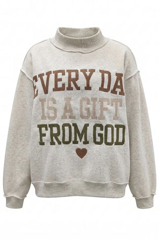 Bucketlist - Three-tone Embroidered Sweatshirt