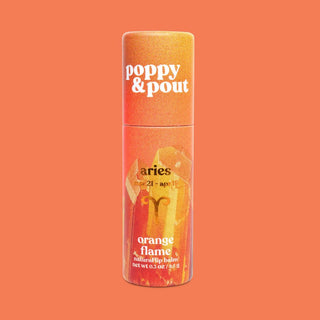 Poppy & Pout - Lip Balm - Zodiac - Aries Orange Flame