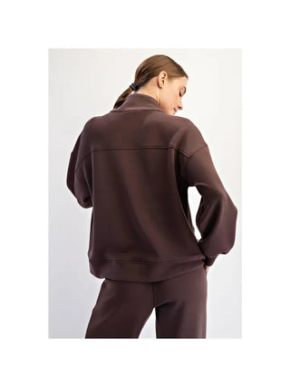 Rae Mode - Modal Scuba Cardi - Espresso