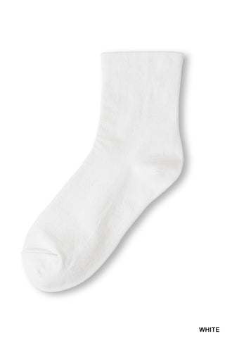 Zenana - Crew Socks - White