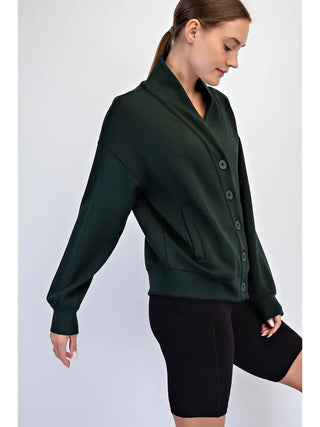 Rae Mode - Modal Scuba Cardi - Regency Green